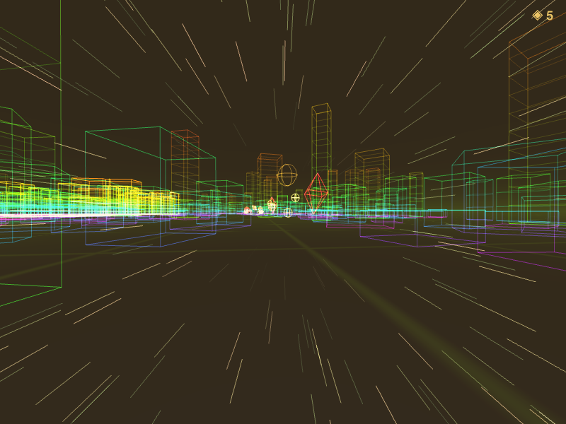 Neon generative city visual driven by riders